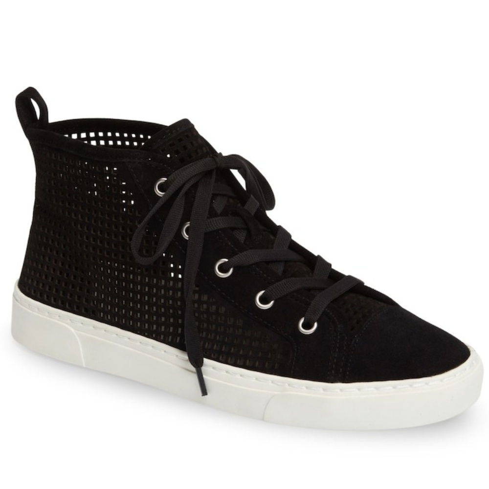 1.State Dulcia Perforated High-Top Leather Sneaker